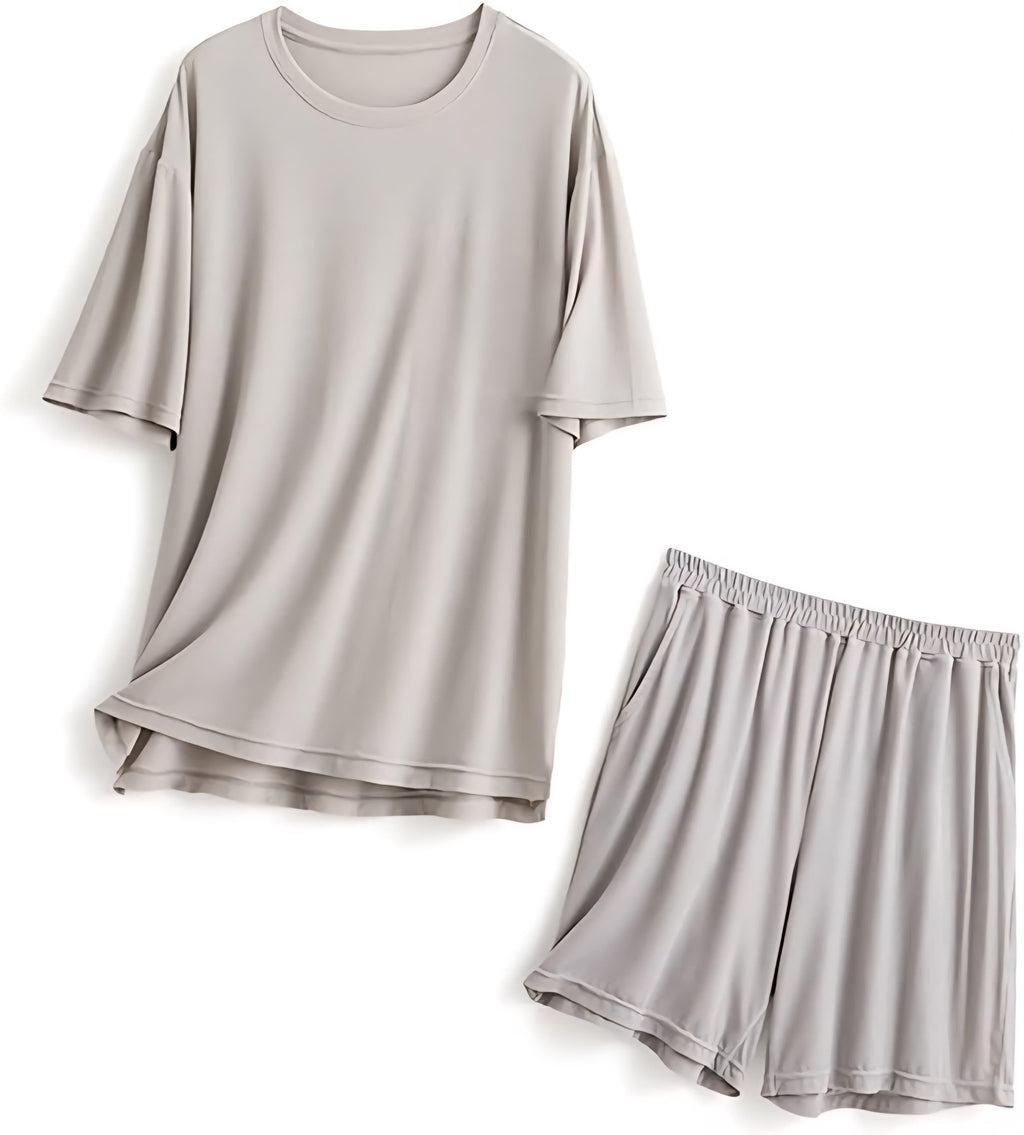 Solid Couple Co-Ord Set (T-Shirt & Shorts)